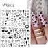 3D Nails Sticker Spring Cartoon Animals Flowers Leaves Self Adhesive Decals Sliders Nail Art Accessories Decoration Decal Self-Adhesive 3D Wave Design Decoration for Women Girls Tape Nail Art Stickers Decal Decoration