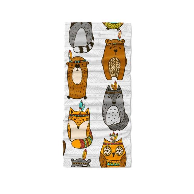 3D Printed Mini Pattern Headscarf Fashion Women Summer Neck Gaiter Cute Cartoon Animal Tubular Hijab Scarf Face Seamless Bandana  Printed Oil Painting Art Neck Scarf Women Soft Face Bandana Sunflower Night Hijab Scarf Face Mask