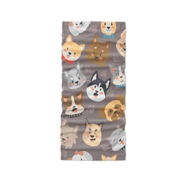 3D Printed Mini Pattern Headscarf Fashion Women Summer Neck Gaiter Cute Cartoon Animal Tubular Hijab Scarf Face Seamless Bandana  Printed Oil Painting Art Neck Scarf Women Soft Face Bandana Sunflower Night Hijab Scarf Face Mask