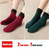 3Pairs Female Winter Warm Thicken Thermal Soft Casual Solid Color Socks Wool Cashmere Home Snow Boots Velvet Home Floor Sock For Women