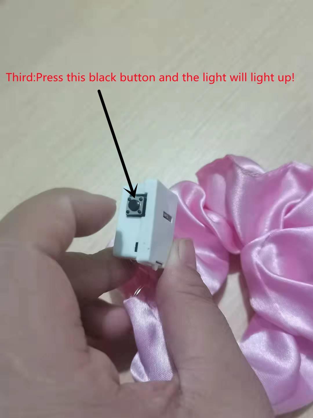 3Pcs New Arrival Girls LED Luminous Scrunchies Hairband Ponytail Holder Headwear Elastic Hair Bands Solid Color Hair Accessories Ponytail Holder Accessories for Women And Girls