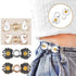 4 Sets Pant Waist Tightener Fashion Pants Clips Waist Tightener Sewing Buttons Pins for Jeans Dress Too Big Loose Adjustable  Button Pins Sewing Button Waist Tightener Clip Waist Adjuster Clips for Dresses Pants Jeans