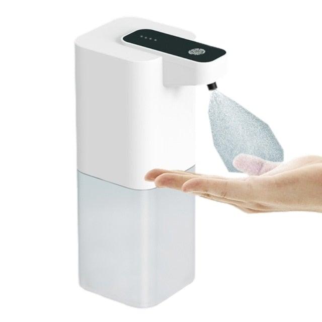 400ml Capacity Automatic Soap Dispenser Infrared Technology Hand Soap Dispenser Rechargeable Soap Dispenser Convenient Soap Dispenser Automatic Foaming Soap Dispenser Hand Free Countertop Soap Dispensers Xmas Gift Touchless Soap