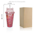 420ml Cat Ear Water Bottle For Girls With Double Wall With Straw Reusable Smoothie Cup Drinkware Cat Ear Shape Straw Cup Cute Summer Water Cup Creative Double Layer Water Bottle - My Store - - Stevvex.com