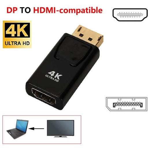 4K DP To HDMI-compatible 1080P Adapter And DP To HDMI-compatible DP Video Audio Connector For PC Laptop Monitor Projector - STEVVEX Cable - 1080P Adapter, 220, 4k ultra HD, audio connector, cable, cables, DP audio video connector, DP To HDMI Adapter, DP to HDMI compatiable, laptop connector, monitor connector, pc connector, projector connector, video audio connector, video connector - Stevvex.com