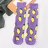 5 Pairs Women's Colorful Cotton Socks Fruits Banana Avocado Lemon Egg Cookie Donuts Food Happy Color Socks - ALLURELATION - 500, colorful socks, cotton socks, happy color socks, mens socks, Socks, socks for men, socks for women, womens cotton socks, womens socks - Stevvex.com