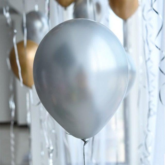 50/100pcs Metallic Latex 5/10/12 Inch Gold Silver Chrome Birthday Balloons With Accessories For Christmas And Party Decorations Wedding Decorations - STEVVEX Balloons - 90, attractive balloons, attractive party balloons, Baby Balloons, baby pink balloons, baby shower balloons, balloon, balloons, Birthday Balloons, Colorful Balloons, Cute Balloons, girls balloons, Happy Birthday Balloons, luxury balloons, party balloons, wedding balloons - Stevvex.com