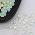50PC/lot 8mm Frosted Gradient Color Star Beads Glass Loose Spacer Beads for Jewelry Making Handmade Accessories Acrylic Beads Star Shape Beads in Beads Spacer for Jewelry Making