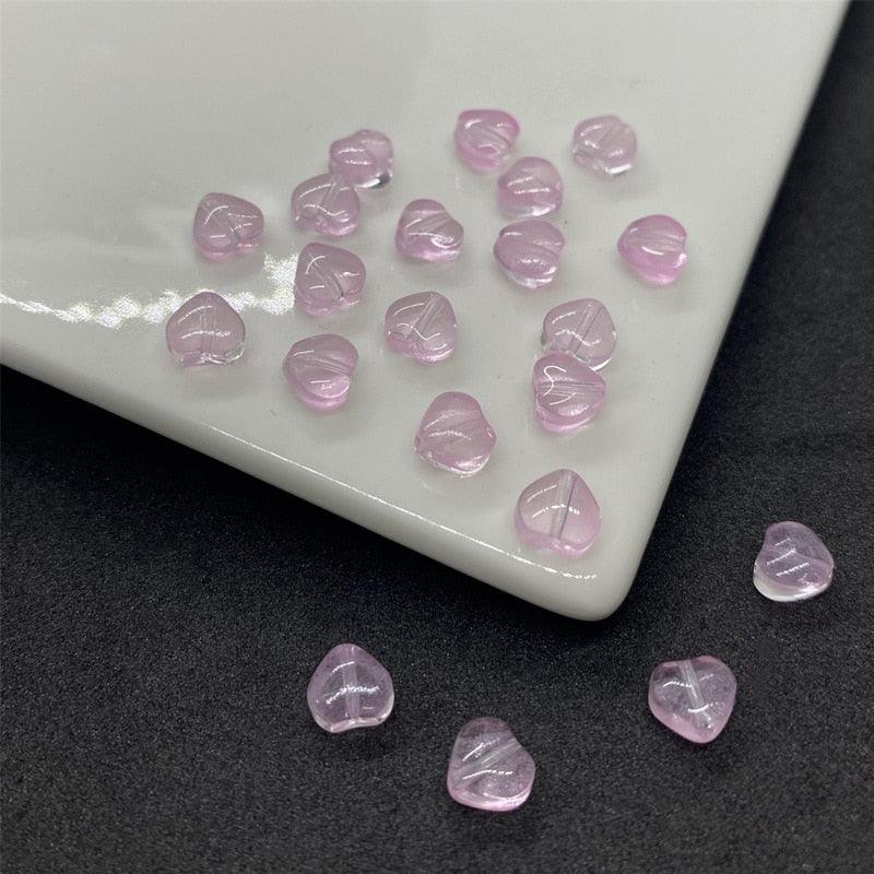 50PC/lot 8mm Frosted Gradient Color Star Beads Glass Loose Spacer Beads for Jewelry Making Handmade Accessories Acrylic Beads Star Shape Beads in Beads Spacer for Jewelry Making
