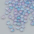 50PC/lot 8mm Frosted Gradient Color Star Beads Glass Loose Spacer Beads for Jewelry Making Handmade Accessories Acrylic Beads Star Shape Beads in Beads Spacer for Jewelry Making