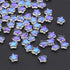 50PC/lot 8mm Frosted Gradient Color Star Beads Glass Loose Spacer Beads for Jewelry Making Handmade Accessories Acrylic Beads Star Shape Beads in Beads Spacer for Jewelry Making
