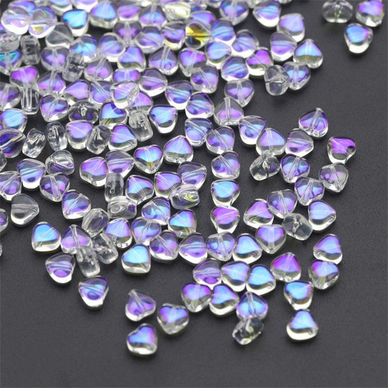 50PC/lot 8mm Frosted Gradient Color Star Beads Glass Loose Spacer Beads for Jewelry Making Handmade Accessories Acrylic Beads Star Shape Beads in Beads Spacer for Jewelry Making
