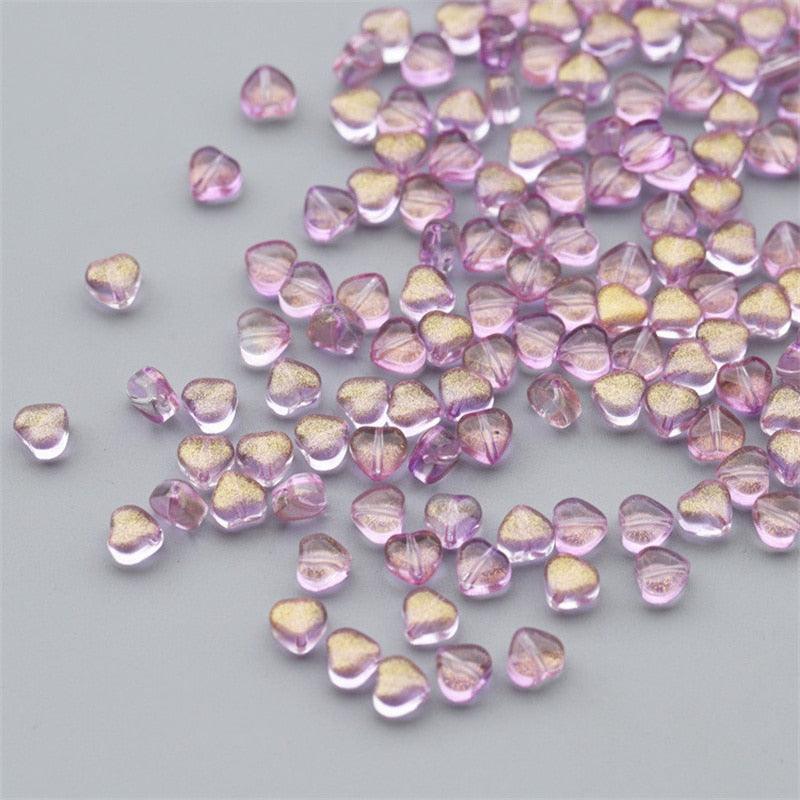 50PC/lot 8mm Frosted Gradient Color Star Beads Glass Loose Spacer Beads for Jewelry Making Handmade Accessories Acrylic Beads Star Shape Beads in Beads Spacer for Jewelry Making