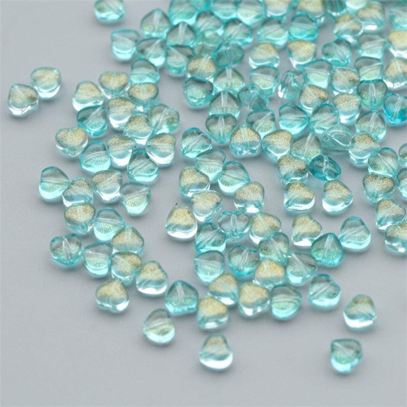 50PC/lot 8mm Frosted Gradient Color Star Beads Glass Loose Spacer Beads for Jewelry Making Handmade Accessories Acrylic Beads Star Shape Beads in Beads Spacer for Jewelry Making