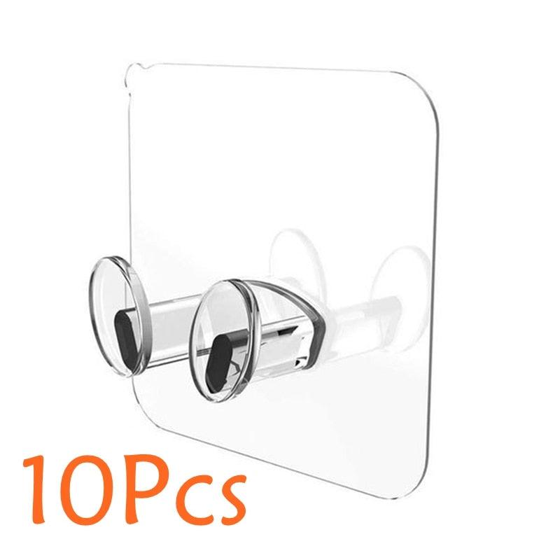 5/10/20 Pcs Wall Storage Hook Punch-free Power Plug Socket Holder Kitchen Stealth Hook Wall Adhesive Hanger Bathroom Wall Storage Hook Power Plug Socket Holder Wall Adhesive Hanger Home Office