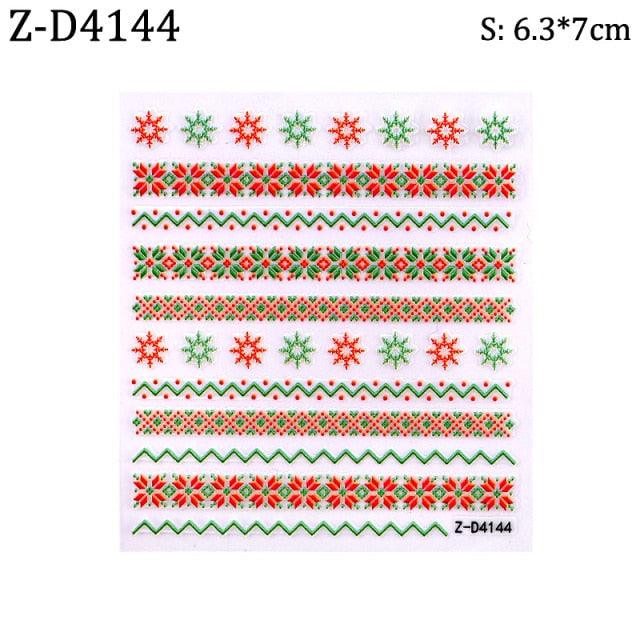 5D Sweater Nail Sticker Acrylic Engraved Winter Charm Designs Beauty Cloth Christmas Patterns Nails Art Decoration Tools  Nail Art Stickers Decor Tip Transfer Nail Decals Sticker For Pretty Girl Self-Adhesive Nail Decals Designer Nail Stickers