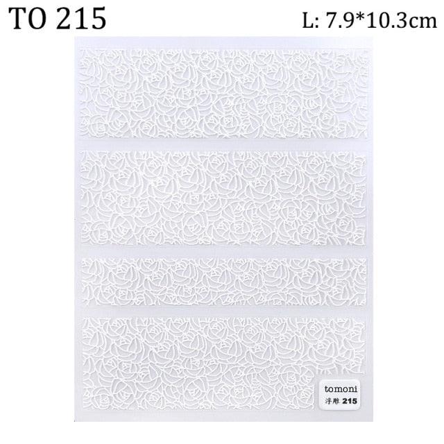 5D Sweater Nail Sticker Acrylic Engraved Winter Charm Designs Beauty Cloth Christmas Patterns Nails Art Decoration Tools  Nail Art Stickers Decor Tip Transfer Nail Decals Sticker For Pretty Girl Self-Adhesive Nail Decals Designer Nail Stickers