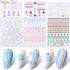 5D Sweater Nail Sticker Acrylic Engraved Winter Charm Designs Beauty Cloth Christmas Patterns Nails Art Decoration Tools  Nail Art Stickers Decor Tip Transfer Nail Decals Sticker For Pretty Girl Self-Adhesive Nail Decals Designer Nail Stickers