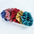 5PCS/Lot Fashion Silk Satin Scrunchies Headband Large Elastic Rubber Hair Band Women Fashion Hair Scrunchies Ponytail Holder Accessories for Women And Girls