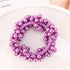 6 Colors Woman Elegant Pearl Hair Ties Beads Girls Scrunchies Rubber Bands Ponytail Holders Hair Accessories Elastic Hair Band No Metal Hairband Girls Elegant Headwear Accessories Wraps Hoop Clips
