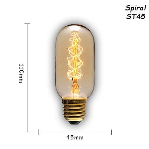 6 pcs/lot Edison Light Bulb Vintage Lamp For Home Bedroom Living Room Decor Vintage Bulbs Antique Style Incandescent Light Bulbs For Chandeliers Wall