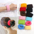 6/12 Pcs Women Girl Cute Knitting Solid Scrunchies Rubber Band Children Soft Elastic Hair Bands Colorful Large Hair Ties, Strong Elastic Hair Bobbles for Ponytail Holder Sweet Hair Accessories Set