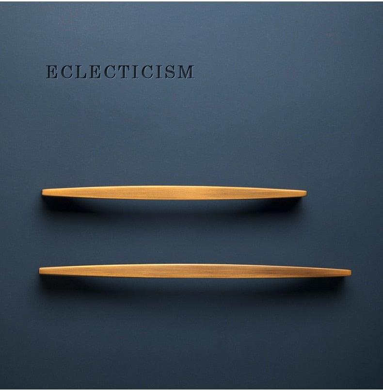 6PCS Set Nordic Modern Glam Brushed Bronze Drawer Knobs Kitchen Door Handles Cupboard Door Handle Cabinet Handles for Furniture Hardware  Brushed Brass Handle Modern Minimalist Cabinet Pull Drawer Handle Wardrobe Cabinet Hardware