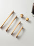 6PCS Set Nordic Modern Glam Brushed Bronze Drawer Knobs Kitchen Door Handles Cupboard Door Handle Cabinet Handles for Furniture Hardware  Brushed Brass Handle Modern Minimalist Cabinet Pull Drawer Handle Wardrobe Cabinet Hardware