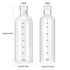 750ml Large Capacity Glass Water Bottle With Time Marker Cover For Water Drink Transparent Milk Juice Simple Cup Birthday Gift Sport Grey Glass Bottle Glass Bottle with Hourly Time Marker Leak Proof Reusable Water Bottle