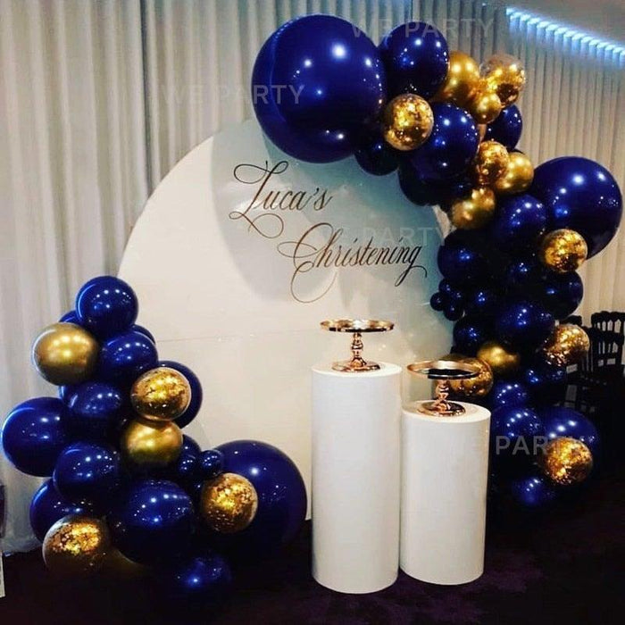 85pcs Navy Blue Gold Balloons Garland Arch Kit Perfect Sequins Balloons For Baby Shower Wedding Birthday Party Decor Bridal showers Office Party Gender Reveals - STEVVEX Balloons - 85pcs, 90, attractive balloons, balloon, balloons, birtday balloons, birthday theme balloons, blue balloons, bridal shower balloons, chrome gold balloons, fantastic balloons, gold balloons, success party balloons - Stevvex.com