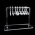 8PCS Hanger Transparent Acrylic Jewelry Creative Display Rack Earring Jewelry Storage Pendants Storage Ornaments  Dangle Earring Hanging Organizer Mini Earring Necklace Hanger Jewelry Organizer