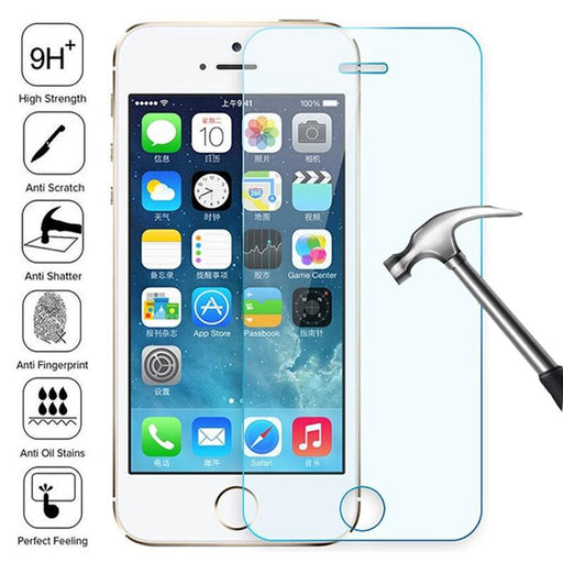100D Transparent Tempered Glass For iPhone 7 8 6 6S Plus Glass Screen Protector On iPhone 5 5C 5S SE 2020 Glass Protective Film Tempered Glass Screen Protector