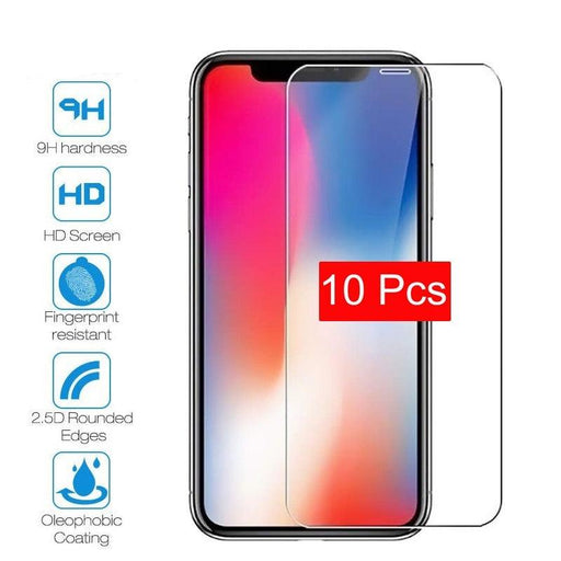 10 Pieces Tempered Glass For iPhone 11 Pro Max 6 6s 7 8 Plus 5 5s SE 2020 Screen Protector Film For iPhone 12 Pro X XS Max XR 4s Shatterproof Tempered Glass for iPhone
