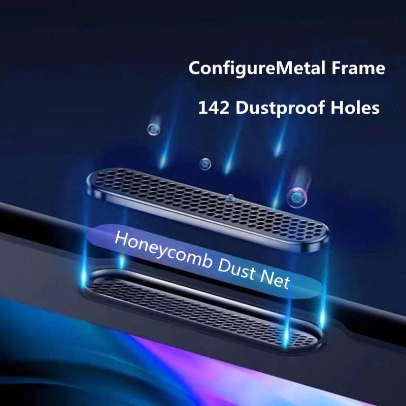 3Pcs Dust Net Protective Glass For iPhone 13 12 11 Pro XS Max XR 12 Mini Full Cover Protector Tempered Glass on iphone 13 14 Pro  Soft Flexible Ceramic Film Screen Protector Compatible with iPhone