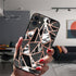 Unique Abstract Ultra Thin Sparkle Soft Silicone Case For iPhone XS Max 8 7 Plus X XR 6 6S 5S Mini Black Phone Case Marble Geometric Art Soft Silicone Cover