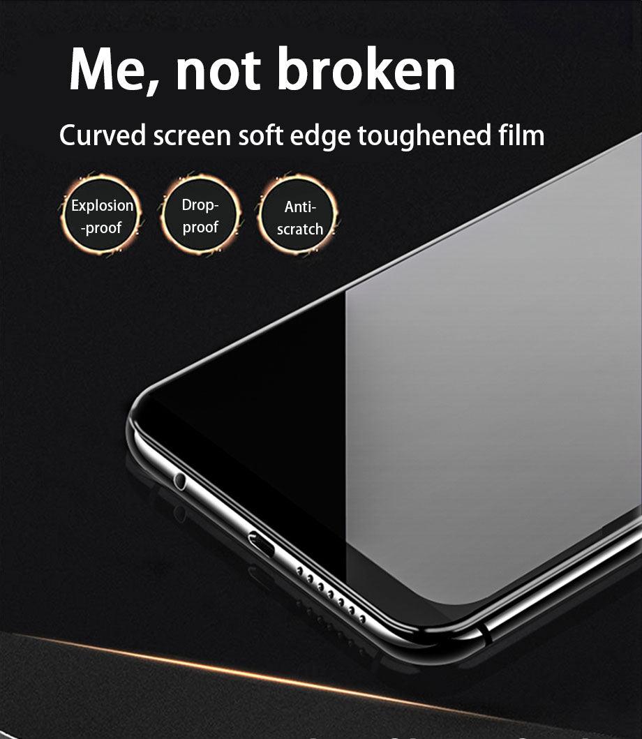 3pcs Full Cover Protective Glass On For Iphone 11 12 13 Pro Max Tempered Glass Film Iphone X Xr Xs Screen Protector Curved Edge Anti Scratch Bubble Free Smooth Tempered Glass Screen Protector