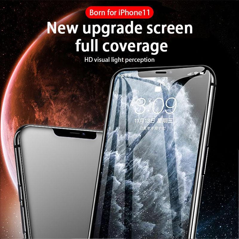 3pcs Full Cover Protective Glass On For Iphone 11 12 13 Pro Max Tempered Glass Film Iphone X Xr Xs Screen Protector Curved Edge Anti Scratch Bubble Free Smooth Tempered Glass Screen Protector