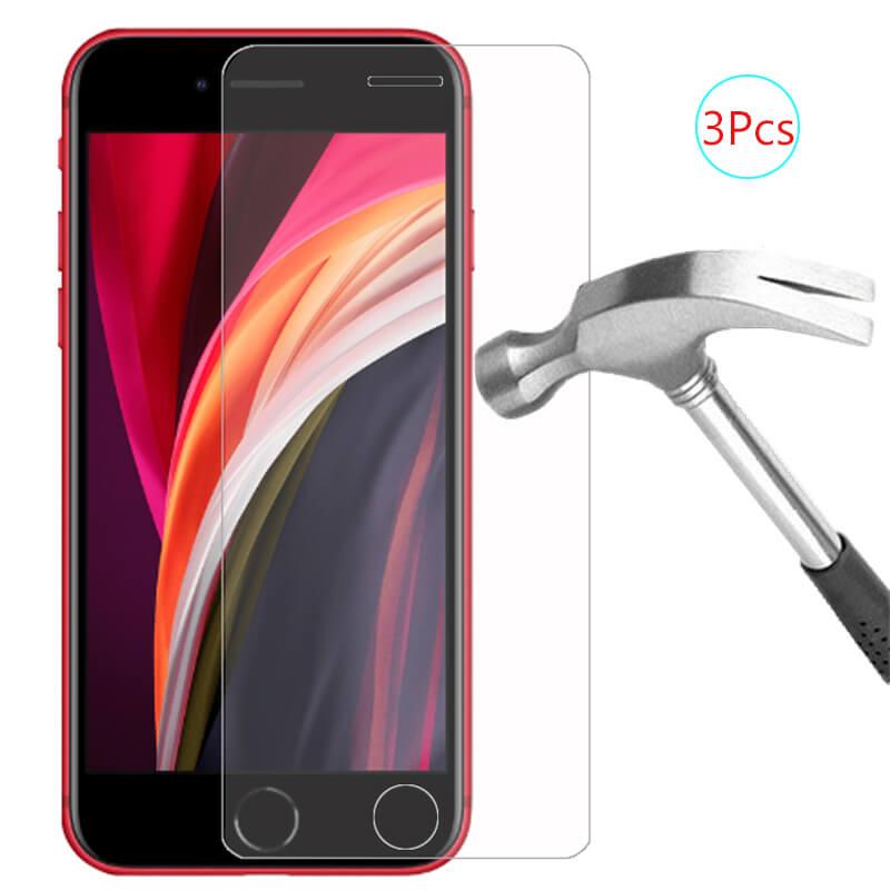 3Pcs For iPhone 7 8 6 s 6s Plus Protective Glass For Screen Protector Film Glass Armor Tempered-Glass Compatible for iPhone Screen Protector for iPhone