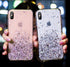 Modern Glitter Phone Case For iPhone 11 12 Pro Max XR XS Max X 7 Soft Silicone Clear Sparkly Star Glitter Design for Women Girls Soft Shockproof Anti-Scratch Protective Cases Transparent Back Cover For iPhone