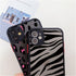 Leopard Print Elegant Pattern Protective Phone Case Translucent Hard Back With Silicone Leopard Pattern Phone Case For Iphone 11 Pro Max 12 13 Mini X Xs Max 7 8 Plus Mobile Phone Protective Case