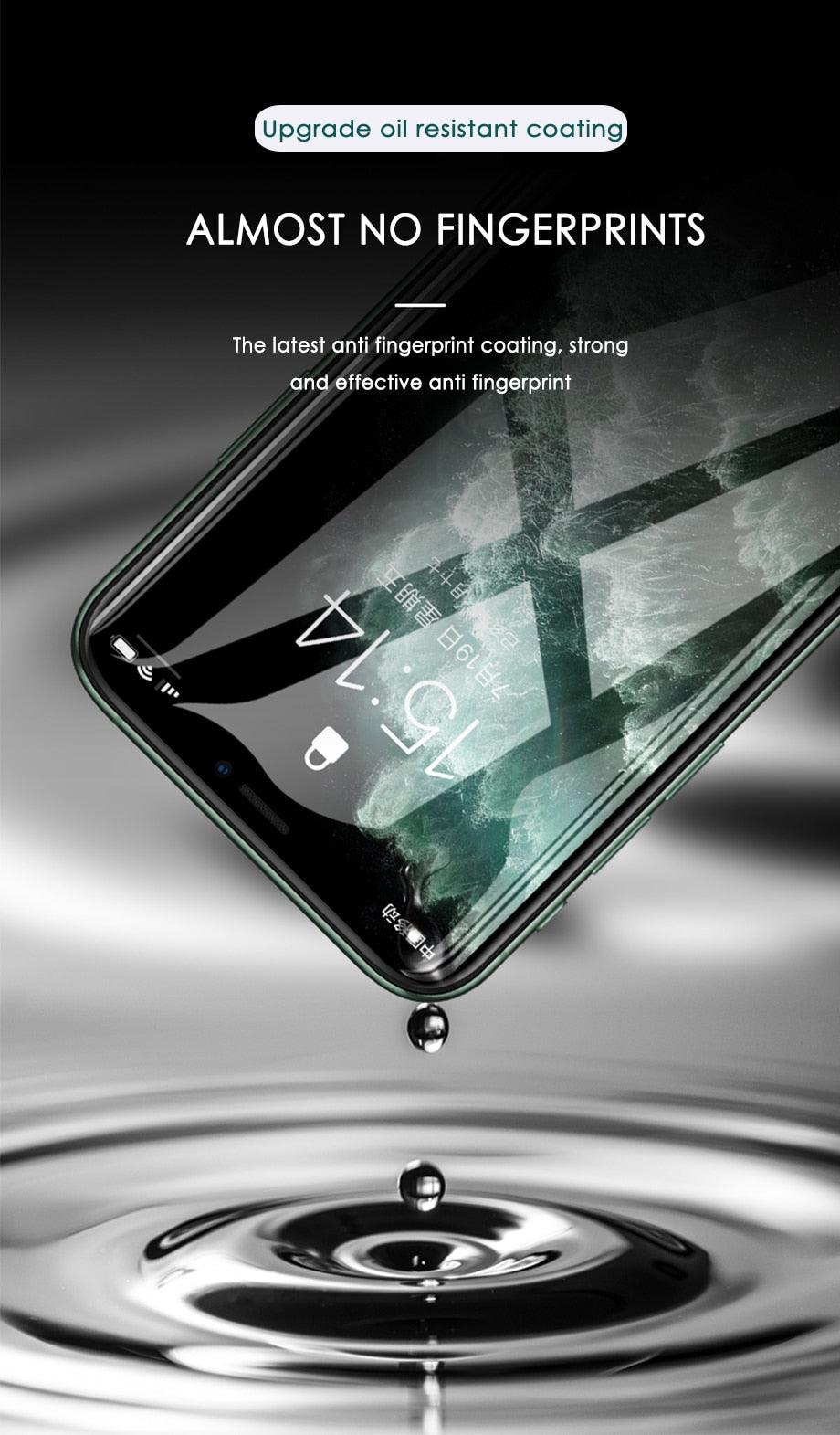 3pcs Full Cover Protective Glass On For Iphone 11 12 13 14 Pro Max Screen Protector For Iphone X Xr Xs Max 7 8 6s Plus Se Glass Full Screen Protector Edge To Edge Full Screen Coverage