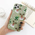 Christmas Beautiful Santa Phone Case For iPhone 13 14 12 11 Pro Max Mini 14Plus Soft Silicone Cover Christmas Silicone Mobile Phone Case Protective Case Comfortable Case for iPhone