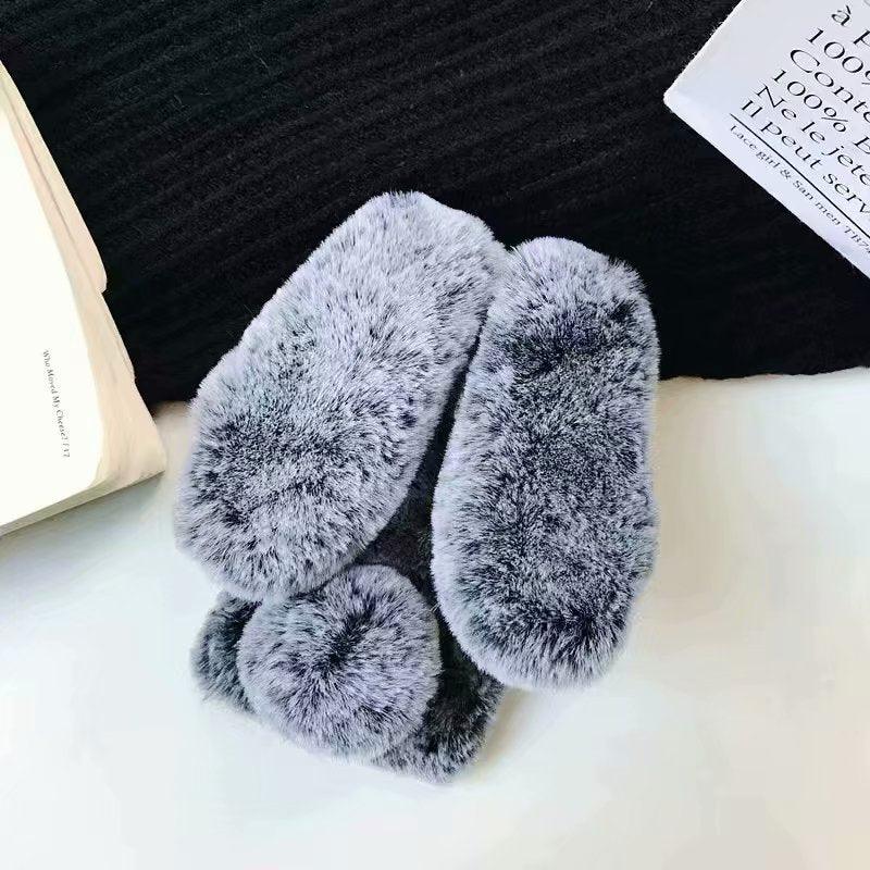 Comfortable Bunny Funny Women Phone Cover For iPhone 12 mini 11 Pro Max Hairy Cute Rabbit Animal Case For iPhone XS MAX XR Soft Lightweight Phone Cover Girl Gifts