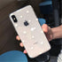 Transparent  Phone Case For iPhone 13 12 11 14 Pro Little Dots Love Heart Clear Back Cover Vintage Women Girls Soft Anti-Scratch Protective Cases for iPhone