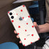 Transparent  Phone Case For iPhone 13 12 11 14 Pro Little Dots Love Heart Clear Back Cover Vintage Women Girls Soft Anti-Scratch Protective Cases for iPhone