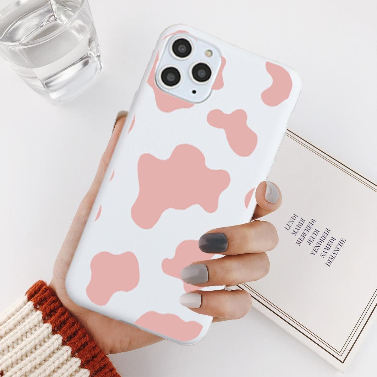 Slim Fit  Lightweight Black White  Print Silicone Case For iPhone 11 Pro 7 8 Plus X XR XS Max iphone 11 Cell Phone Case Cover White Black Pattern Print Silicone Unisex Case