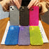 Solid Color Silicon For iPhone 12 Case Fashion Glitter Phone Case For iPhone 13 11 Pro Max X XR XS Max 8 Plus Glitter Shiny Elegant Case Luxury Clear Transparent Colored Case for iPhone