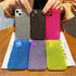 Solid Color Silicon For iPhone 12 Case Fashion Glitter Phone Case For iPhone 13 11 Pro Max X XR XS Max 8 Plus Glitter Shiny Elegant Case Luxury Clear Transparent Colored Case for iPhone