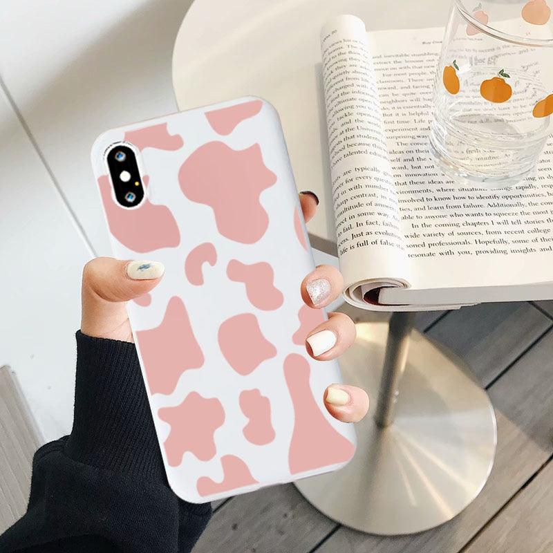 Slim Fit  Lightweight Black White  Print Silicone Case For iPhone 11 Pro 7 8 Plus X XR XS Max iphone 11 Cell Phone Case Cover White Black Pattern Print Silicone Unisex Case