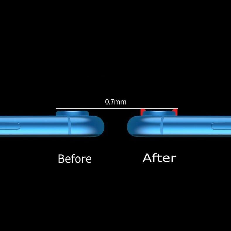 Camera Protection Ring with Metal Camera Protection Film For iPhone XR Metal Camera Protector Ring Circle Compatible with iPhone XR Aluminum Alloy Back Lens Protective Glass Cover